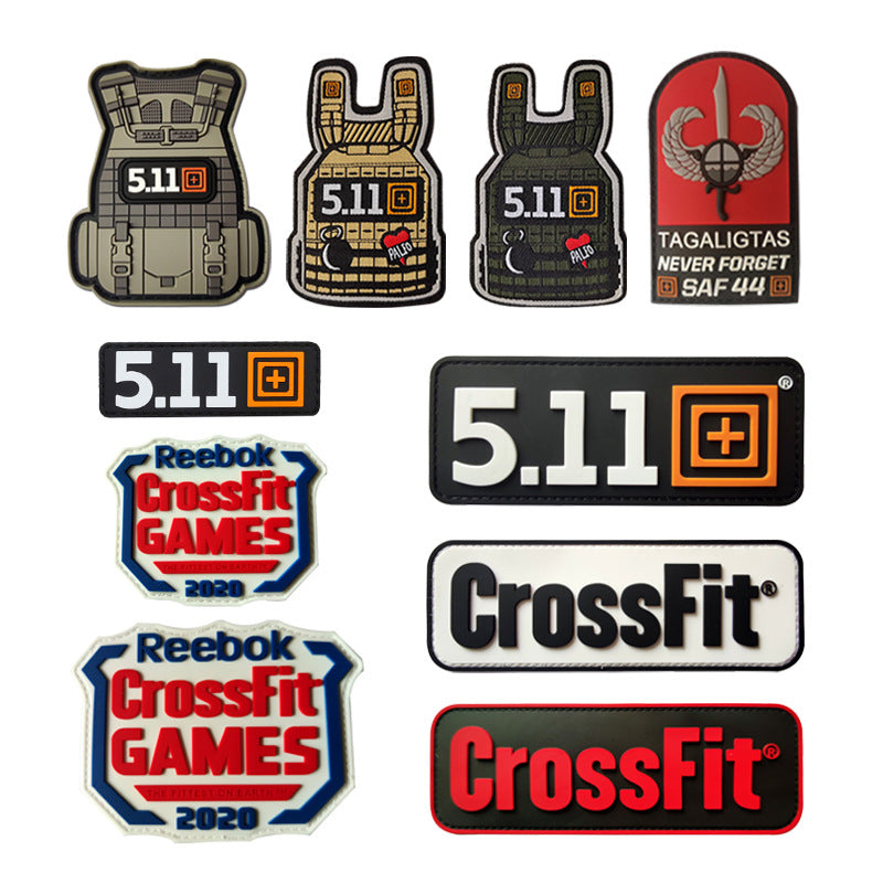 Tactical Vest PVC Armband CrossFit Backpack Sticker